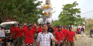 Desa Alosika Konawe Gelaor Acara Ogoh-Ogoh